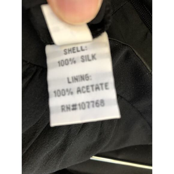 Saks Fifth Avenue Womens Parameters Silk Jumpsuit Black Size 0 - Picture 7 of 9